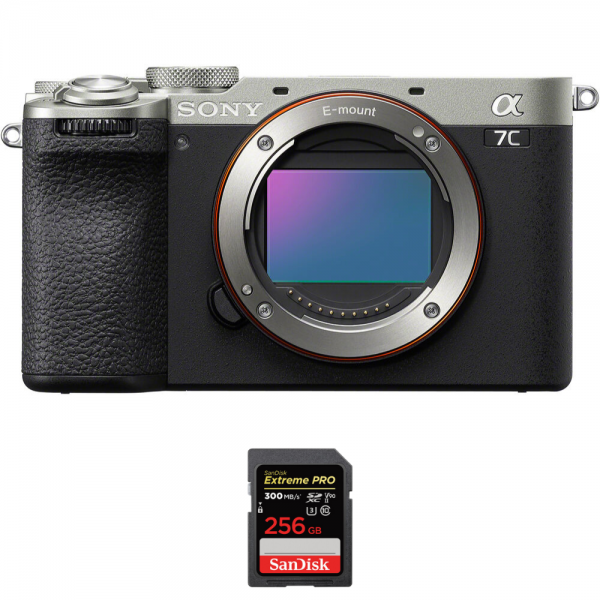 Sony A7C II Silver + 1 SanDisk 256GB Extreme PRO UHS-II SDXC 300 MB/s|MCZ DIRECT