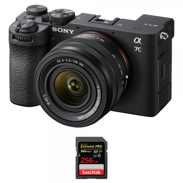 Sony A7C II Noir + FE 28-60mm f/4-5.6 + 1 SanDisk 256GB Extreme PRO UHS-II SDXC 300 MB/s-1