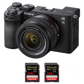 Sony A7C II Negro + FE 28-60mm f/4-5.6 + 2 SanDisk 256GB Extreme PRO UHS-II SDXC 300 MB/s-1