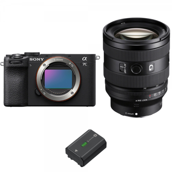 Sony A7C II Black + FE 20-70mm f/4 G + 1 Sony NP-FZ100|MCZ DIRECT