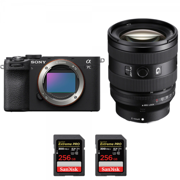 Sony A7C II Black + FE 20-70mm f/4 G + 2 SanDisk 256GB Extreme PRO UHS-II SDXC 300 MB/s-1