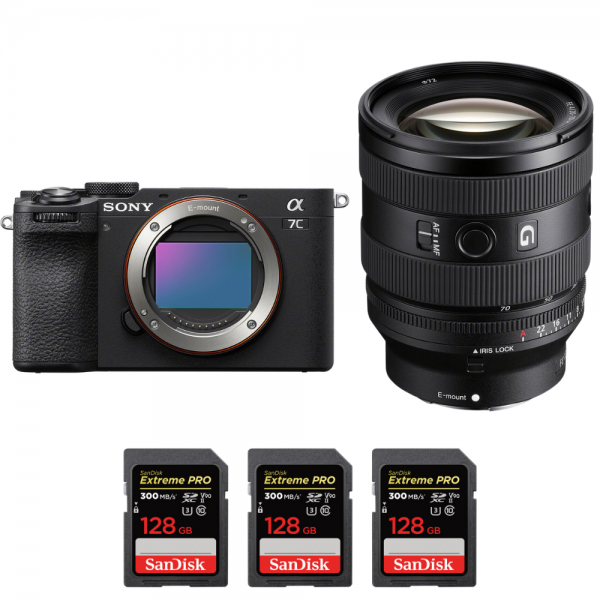 Sony A7C II Negro + FE 20-70mm f/4 G + 3 SanDisk 128GB Extreme PRO UHS-II SDXC 300 MB/s|MCZ DIRECT