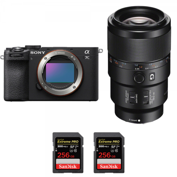 Sony A7C II Black + FE 90mm f/2.8 Macro G OSS + 2 SanDisk 256GB Extreme PRO UHS-II SDXC 300 MB/s-1