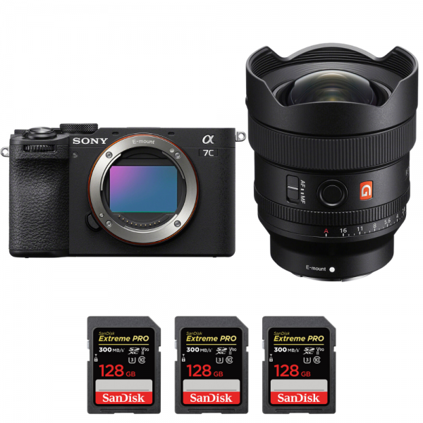 Sony A7C II Negro + FE 14mm f/1.8 GM + 3 SanDisk 128GB Extreme PRO UHS-II SDXC 300 MB/s-1