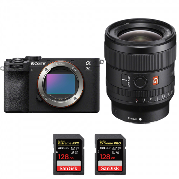 Sony A7C II Negro + FE 24mm f/1.4 GM + 2 SanDisk 128GB Extreme PRO UHS-II SDXC 300 MB/s-1