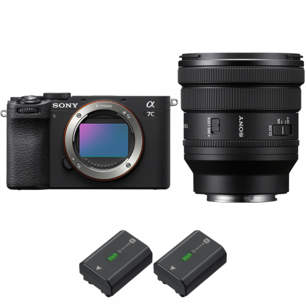 Sony A7C II Black + FE PZ 16-35mm f/4 G + 2 Sony NP-FZ100|MCZ DIRECT