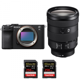 Sony A7C II Black + FE 24-105mm f/4 G OSS + 2 SanDisk 256GB Extreme PRO UHS-II SDXC 300 MB/s-1