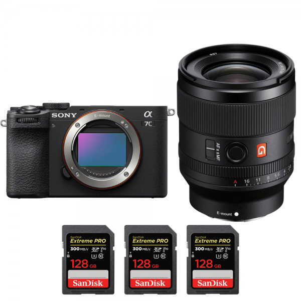 Sony A7C II Negro + FE 35mm f/1.4 GM + 3 SanDisk 128GB Extreme PRO UHS-II SDXC 300 MB/s-1