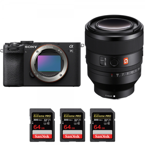 Sony A7C II Negro + FE 50mm f/1.2 GM + 3 SanDisk 64GB Extreme PRO UHS-II SDXC 300 MB/s-1