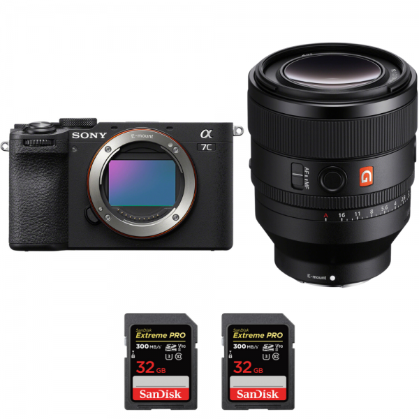 Sony A7C II Black + FE 50mm f/1.2 GM + 2 SanDisk 32GB Extreme PRO UHS-II SDXC 300 MB/s-1