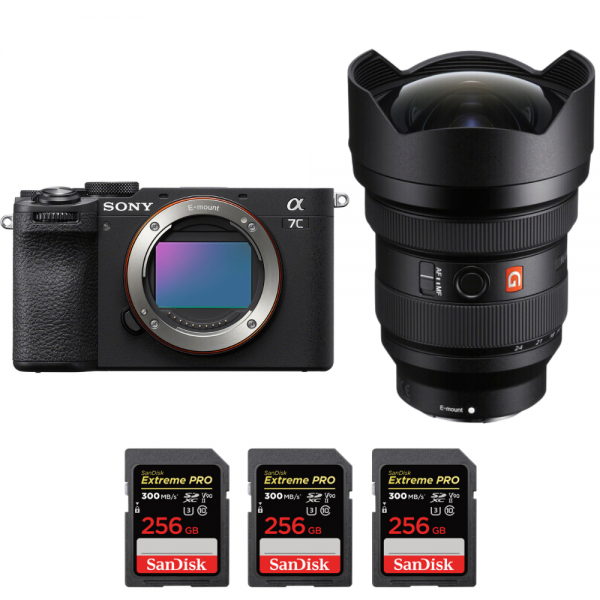 Sony A7C II Black + FE 12-24mm f/2.8 GM + 3 SanDisk 256GB Extreme PRO UHS-II SDXC 300 MB/s-1