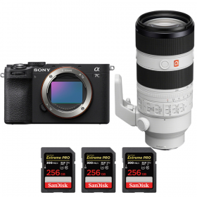 Sony A7C II Black + FE 70-200mm f/2.8 GM OSS II + 3 SanDisk 256GB Extreme PRO UHS-II SDXC 300 MB/s-1