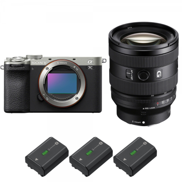 Sony A7C II Silver + FE 20-70mm f/4 G + 3 Sony NP-FZ100|MCZ DIRECT