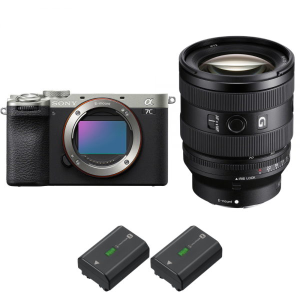 Sony A7C II Silver + FE 20-70mm f/4 G + 2 Sony NP-FZ100|MCZ DIRECT