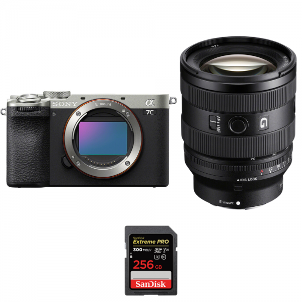 Sony A7C II Silver + FE 20-70mm f/4 G + 1 SanDisk 256GB Extreme PRO UHS-II SDXC 300 MB/s|MCZ DIRECT