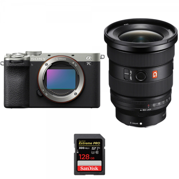 Sony A7C II Silver + FE 16-35mm f/2.8 GM II + 1 SanDisk 128GB Extreme PRO UHS-II SDXC 300 MB/s|MCZ DIRECT