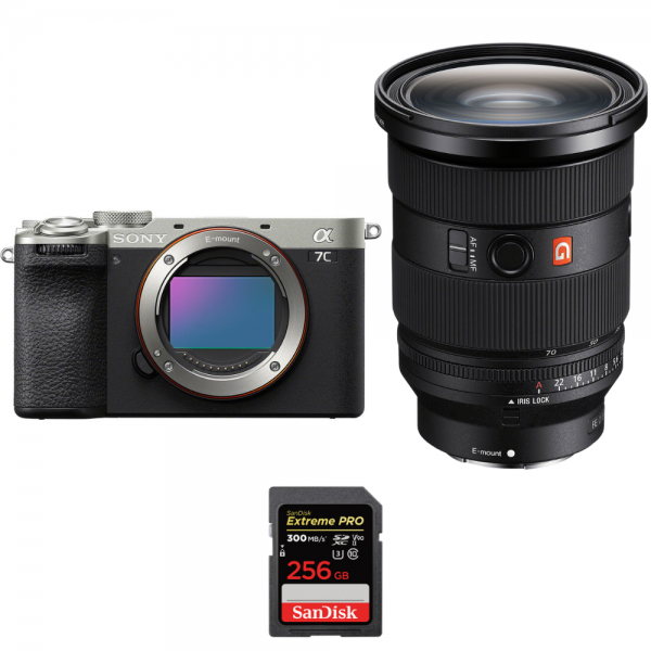 Sony A7C II Silver + FE 24-70mm f/2.8 GM II + 1 SanDisk 256GB Extreme PRO UHS-II SDXC 300 MB/s-1