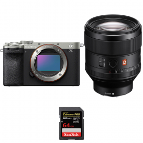 Sony A7C II Silver + FE 85mm f/1.4 GM + 1 SanDisk 64GB Extreme PRO UHS-II SDXC 300 MB/s-1