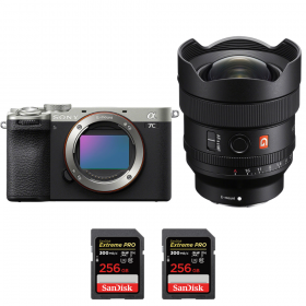 Sony A7C II Silver + FE 14mm f/1.8 GM + 2 SanDisk 256GB Extreme PRO UHS-II SDXC 300 MB/s-1