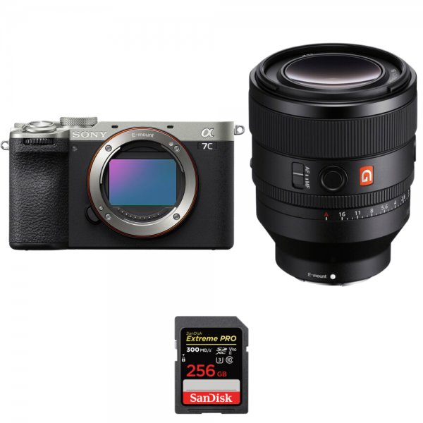 Sony A7C II Silver + FE 50mm f/1.2 GM + 1 SanDisk 256GB Extreme PRO UHS-II SDXC 300 MB/s|MCZ DIRECT