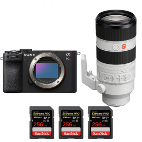 Sony A7CR Noir + FE 70-200mm f/2.8 GM OSS II + 3 SanDisk 256GB Extreme PRO UHS-II SDXC 300 MB/s-1