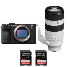 Sony A7CR Negro + FE 70-200mm f/2.8 GM OSS II + 2 SanDisk 32GB Extreme PRO UHS-II SDXC 300 MB/s-1