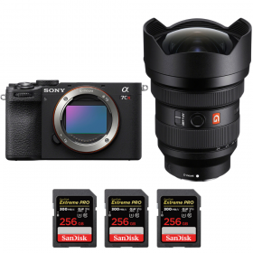 Sony A7CR Black + FE 12-24mm f/2.8 GM + 3 SanDisk 256GB Extreme PRO UHS-II SDXC 300 MB/s - Appareil Photo Hybride-1