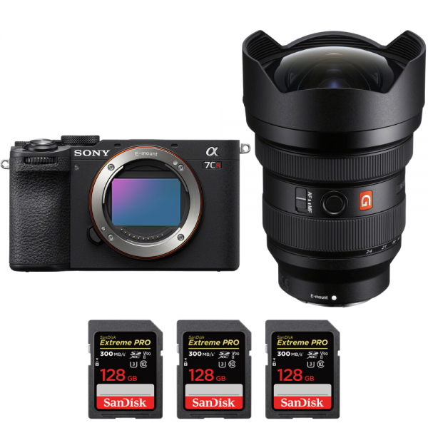 Sony A7CR Black + FE 12-24mm f/2.8 GM + 3 SanDisk 128GB Extreme PRO UHS-II SDXC 300 MB/s-1