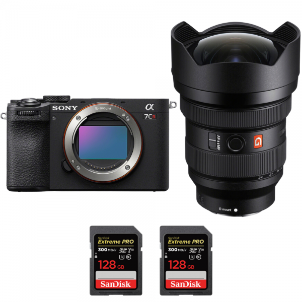 Sony A7CR Negro + FE 12-24mm f/2.8 GM + 2 SanDisk 128GB Extreme PRO UHS-II SDXC 300 MB/s-1