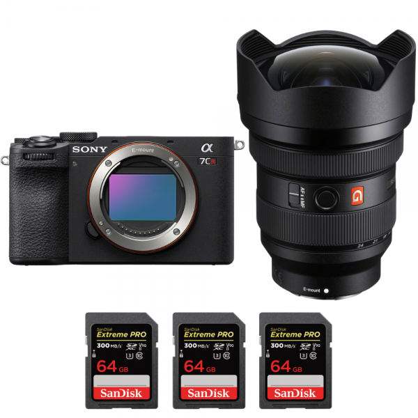 Sony A7CR Negro + FE 12-24mm f/2.8 GM + 3 SanDisk 64GB Extreme PRO UHS-II SDXC 300 MB/s|MCZ DIRECT