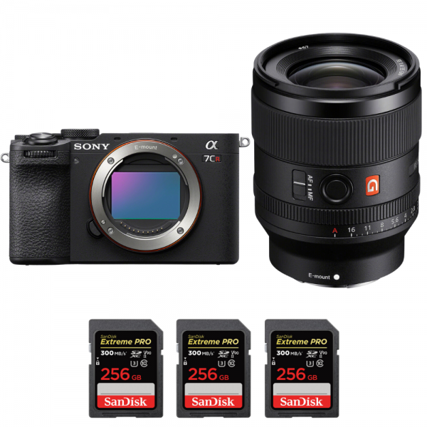 Sony A7CR Negro + FE 35mm f/1.4 GM + 3 SanDisk 256GB Extreme PRO UHS-II SDXC 300 MB/s-1