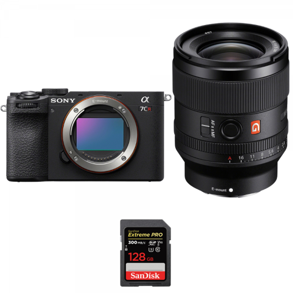 Sony A7CR Black + FE 35mm f/1.4 GM + 1 SanDisk 128GB Extreme PRO UHS-II  SDXC 300 MB/s