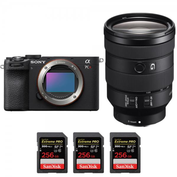 Sony A7CR Noir + FE 24-105mm f/4 G OSS + 3 SanDisk 256GB Extreme PRO UHS-II SDXC 300 MB/s-1