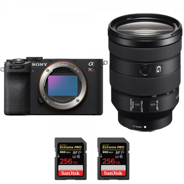 Sony A7CR Noir + FE 24-105mm f/4 G OSS + 2 SanDisk 256GB Extreme PRO UHS-II SDXC 300 MB/s-1