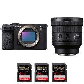 Sony A7CR Noir + FE PZ 16-35mm f/4 G + 3 SanDisk 64GB Extreme PRO UHS-II SDXC 300 MB/s-1