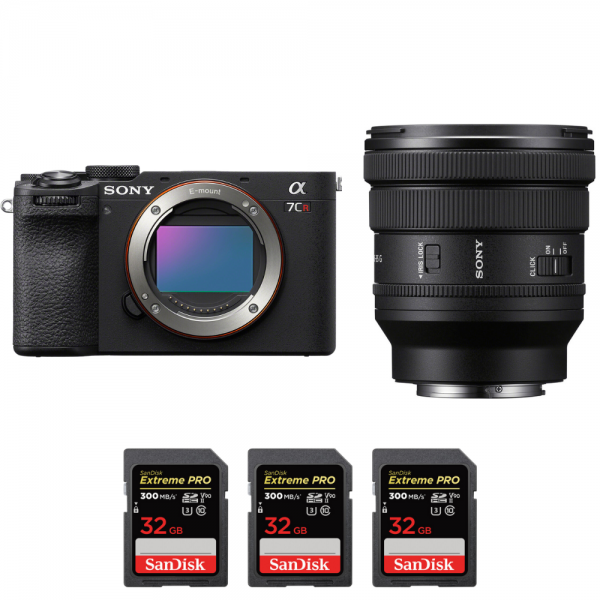 Sony A7CR Noir + FE PZ 16-35mm f/4 G + 3 SanDisk 32GB Extreme PRO UHS-II SDXC 300 MB/s-1