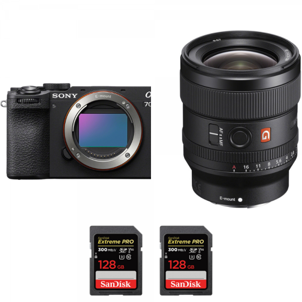 Sony A7CR Negro + FE 24mm f/1.4 GM + 2 SanDisk 128GB Extreme PRO UHS-II SDXC 300 MB/s-1