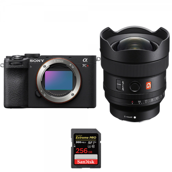 Sony A7CR Black + FE 14mm f/1.8 GM + 1 SanDisk 256GB Extreme PRO UHS-II SDXC 300 MB/s-1