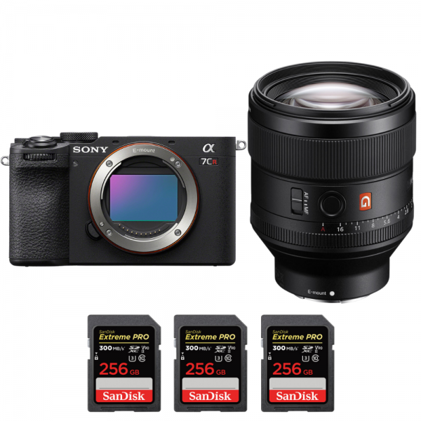 Sony A7CR Black + FE 85mm f/1.4 GM + 3 SanDisk 256GB Extreme PRO UHS-II SDXC 300 MB/s-1