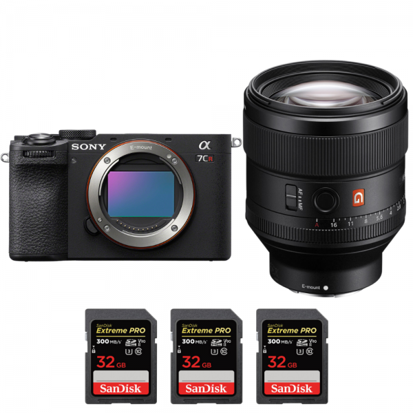 Sony A7CR Black + FE 85mm f/1.4 GM + 3 SanDisk 32GB Extreme PRO UHS-II SDXC 300 MB/s-1