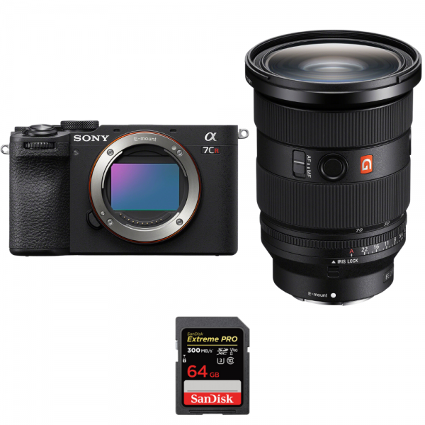 Sony A7CR Noir + FE 24-70mm f/2.8 GM II + 1 SanDisk 64GB Extreme PRO UHS-II SDXC 300 MB/s-1