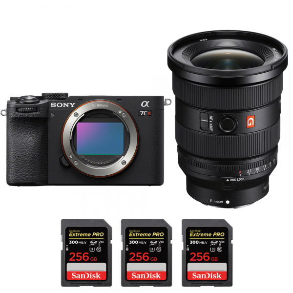 Sony A7CR Black + FE 16-35mm f/2.8 GM II + 3 SanDisk 256GB Extreme PRO UHS-II SDXC 300 MB/s-1