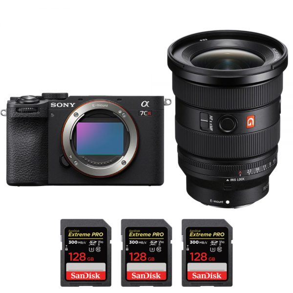 Sony A7CR Black + FE 16-35mm f/2.8 GM II + 3 SanDisk 128GB Extreme PRO UHS-II SDXC 300 MB/s-1