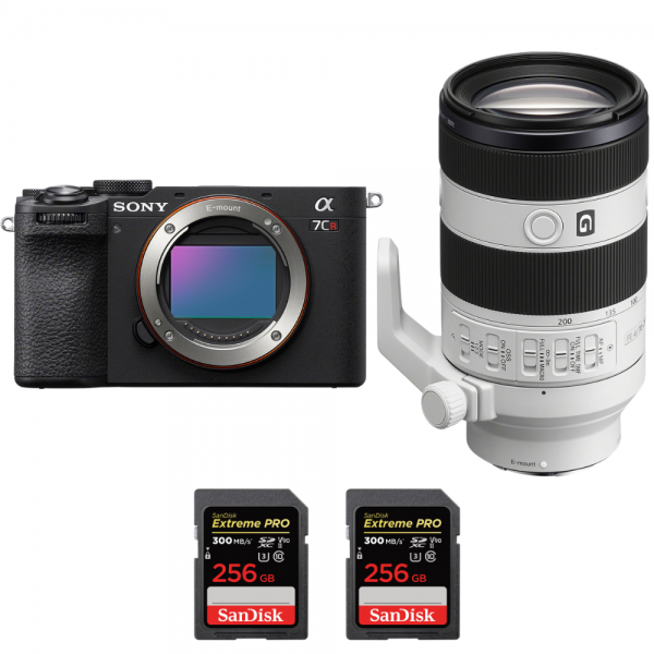 Sony A7CR Noir + FE 70-200mm f/4 Macro G OSS II + 2 SanDisk 256GB Extreme PRO UHS-II SDXC 300 MB/s-1