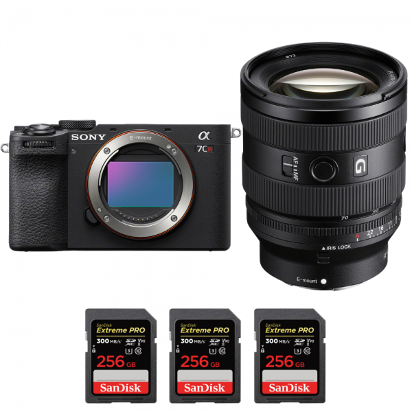 Sony A7CR Black + FE 20-70mm f/4 G + 3 SanDisk 256GB Extreme PRO UHS-II SDXC 300 MB/s-1