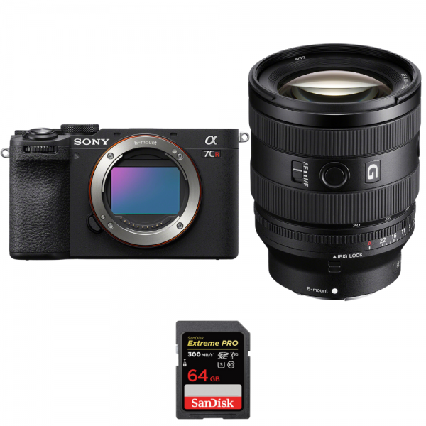 Sony A7CR Black + FE 20-70mm f/4 G + 1 SanDisk 64GB Extreme PRO UHS-II SDXC 300 MB/s-1