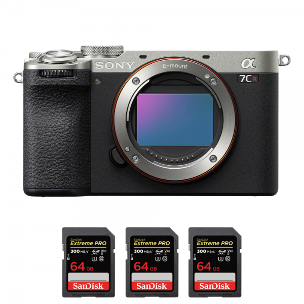 Sony A7CR Silver + 3 SanDisk 64GB Extreme PRO UHS-II SDXC 300 MB/s-1