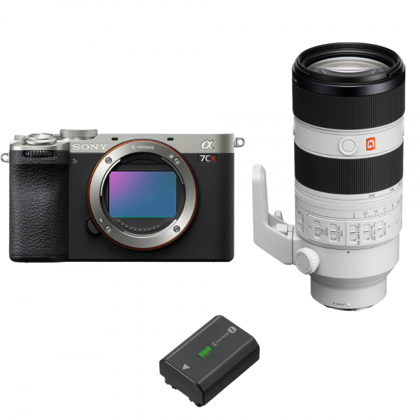 Sony A7CR Silver + FE 70-200mm f/2.8 GM OSS II + 1 Sony NP-FZ100|MCZ DIRECT