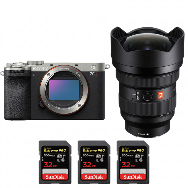 Sony A7CR Silver + FE 12-24mm f/2.8 GM + 3 SanDisk 32GB Extreme PRO UHS-II SDXC 300 MB/s-1