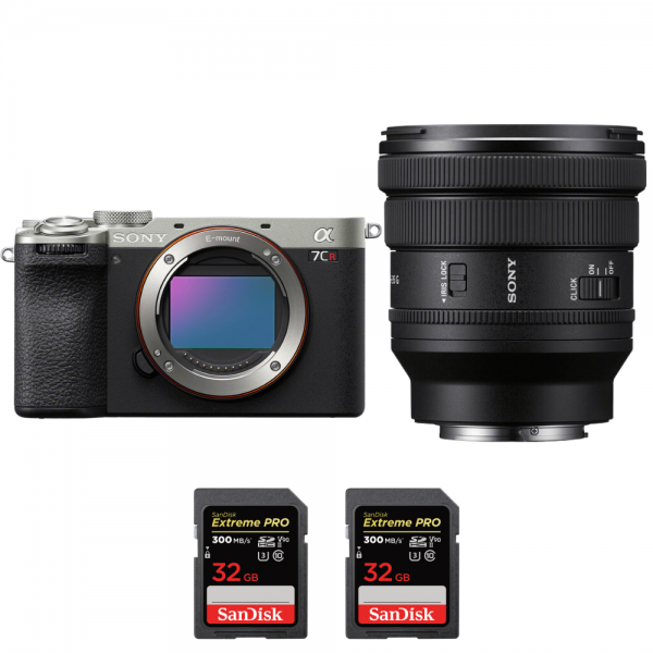 Sony A7CR Silver + FE PZ 16-35mm f/4 G + 2 SanDisk 32GB Extreme PRO UHS-II SDXC 300 MB/s-1